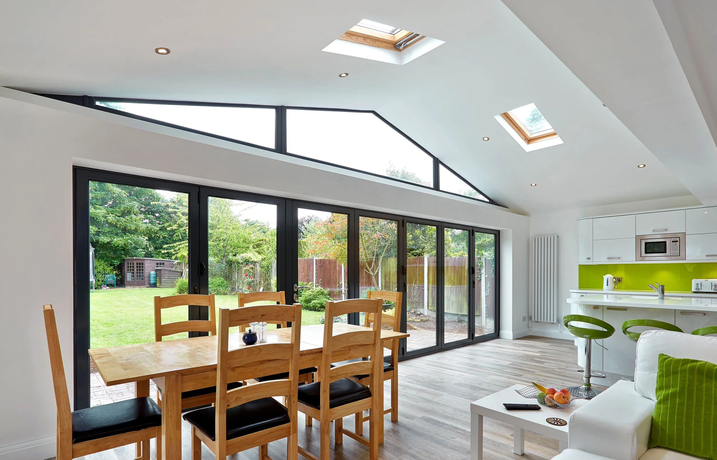 internal view of guardian solid roof with velux windows