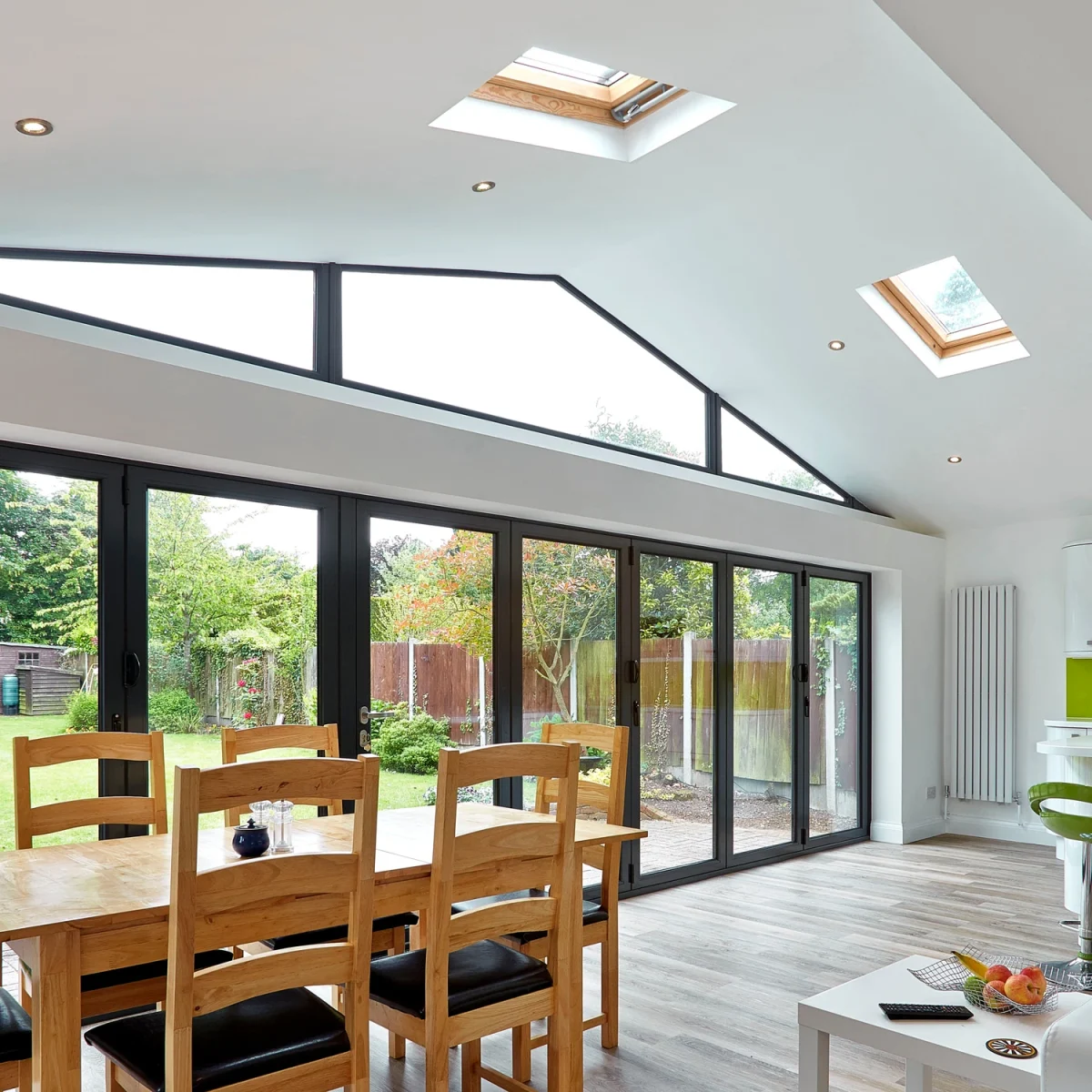 internal view of guardian solid roof with velux windows