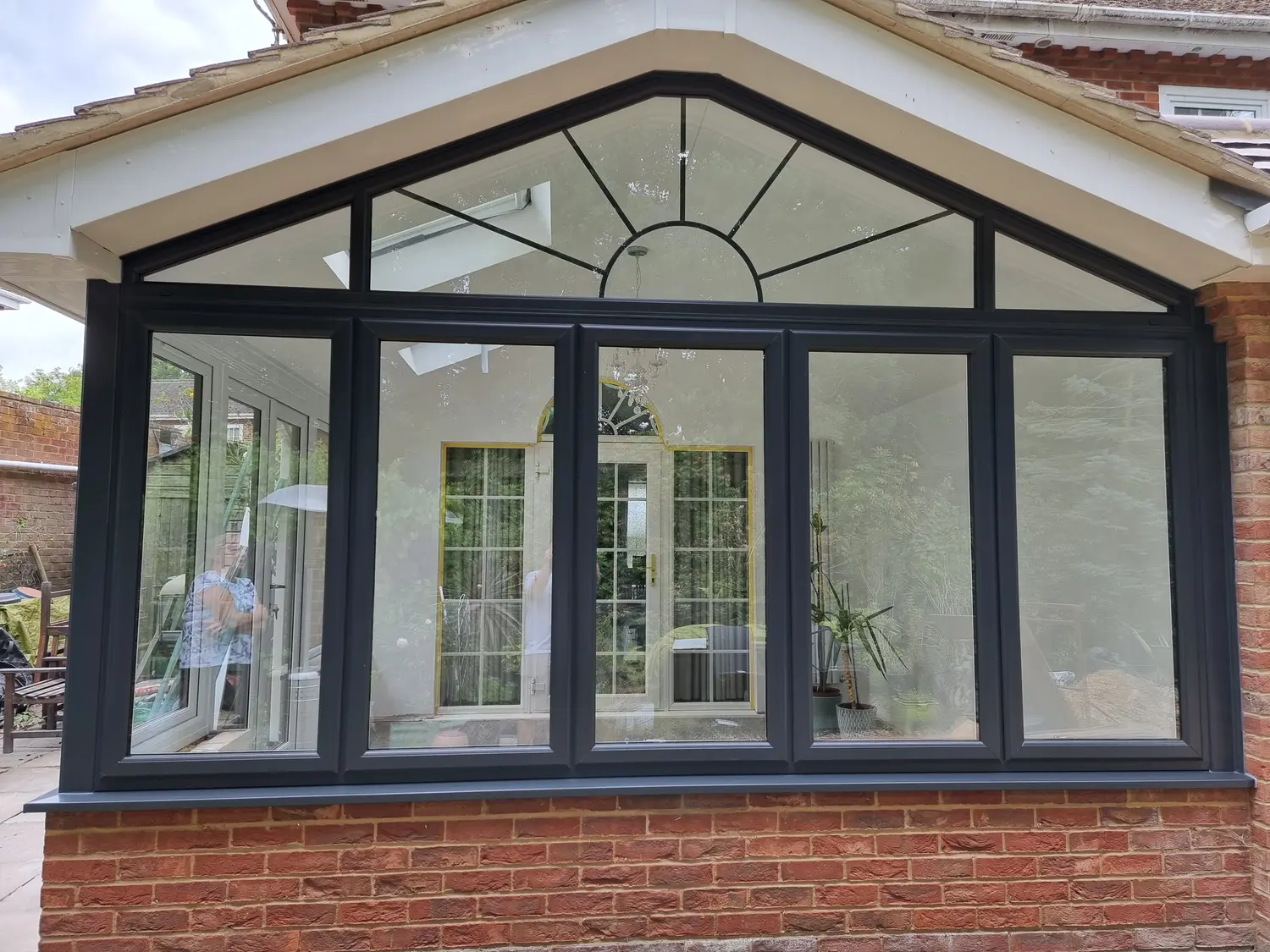 antracite grey casement windows