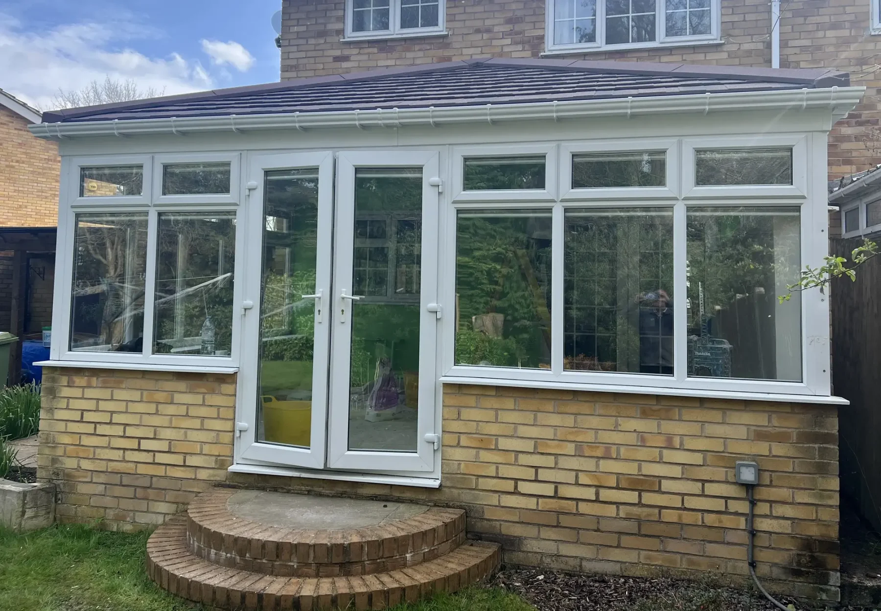 edwardian solid roofs with french doors